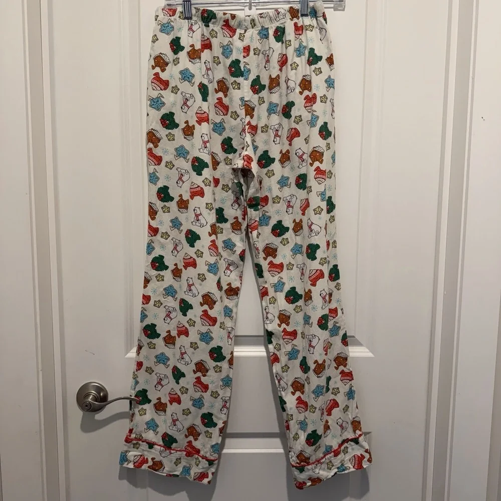 Wondershop Women's S 2-pc Set Pajama Set Pant Star Cocoa Bear Wreath Winter - Picture 10 of 11